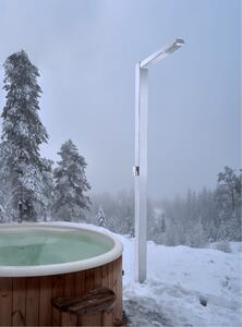 AMA Luxury Shower Venkovní sprcha Saturno broušený nerez s nezámrzným systémem