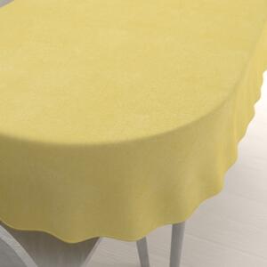 Biante Dekorační oválný ubrus BKW-209 Žlutozelený žíhaný 100x140 cm