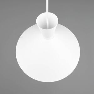 Závěsné světlo Enzo, jeden zdroj, Ø 35 cm, bílá