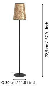 Eglo 390295 - Stojací lampa CASTUERA 1xE27/25W/230V zlatá/růžová