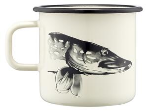 Muurla Hrnek Pike & Trout 0,55l, smalt / béžový