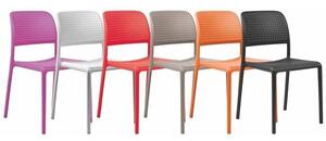 Plastová jídelní židle Stima BORA – bez područek, nosnost 200 kg Rosso/P