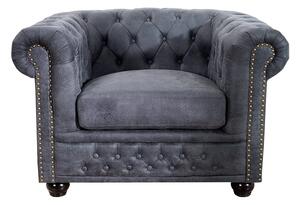 Křeslo CHESTERFIELD antik šedé Nábytek | Obývací pokoj | Křesla | Klasická