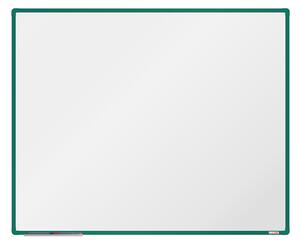 Bílá magnetická popisovací tabule boardOK, 1500 x 1200 mm, zelený rám