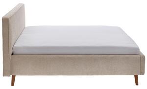 ČALOUNĚNÁ POSTEL, 180/200 cm, textil, béžová Moderano - Čalouněné postele