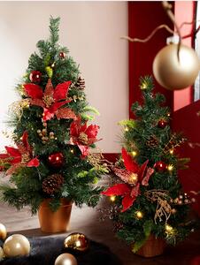 KLiNGEL LED vánoční stromek, červená
