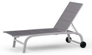 Blumfeldt Lounger Limala XXL, lehátko, nosnost 160 kg, 5stupňové polohovatelné opěradlo, kolečka