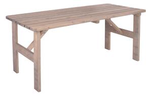 Rojaplast VIKING 54624 Zahradní masivní dřevěný stůl šedý - 150 cm