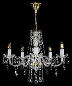 Svítidlo Elegantní lustr Arleta V se Swarovski Spectra třpytem