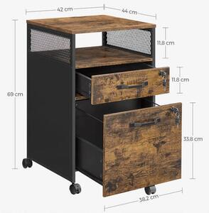 POJÍZDNÝ KONTEJNER, 44/69/42 cm Boxxx - Online Only kancelářský nábytek, Online Only