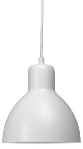 Dyberg Larsen Skagen závěsná lampa, bílá, Ø 16 cm, kov