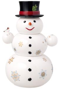 Villeroy&Boch Christmas Toys Memory sněhulák dóza 205 × 180 × 310 mm