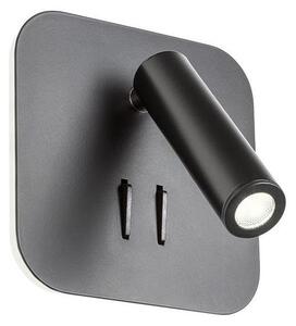 Redo 01-1492 - LED Nástěnné svítidlo QUDA LED/6W/230V + LED/3W CRI 90 černá