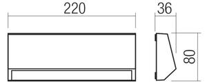 Redo 90680 - Venkovní orientační svítidlo ANDER LED/4W/230V 3000K IP65 antracit