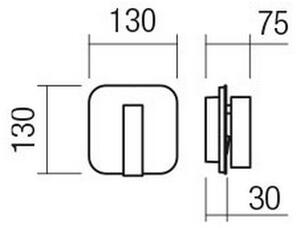 Redo 01-1492 - LED Nástěnné svítidlo QUDA LED/6W/230V + LED/3W CRI 90 černá