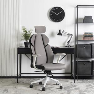 Kancelářská židle Dunop (černá + bílá). Akce -19%