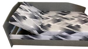 Polohovací válenda TURINA šedá, 90x200cm