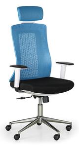 Kancelářská židle EDEN, modrá/bílá