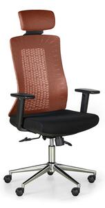 Kancelářská židle EDEN, oranžová/černá
