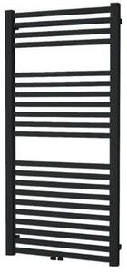 Radiátor kombinovaný ISAN QUADRAT 125,5x50 cm středové připojení černý samet DQUA12550500CSMS