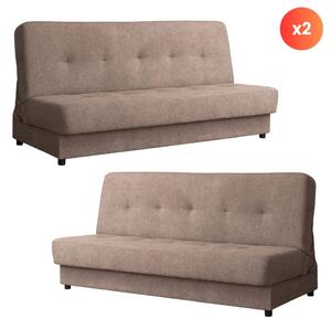 Set 2 kusů pohovek Alibi (béžová)