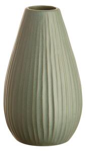 RIFFLE Váza 15,5 cm - tm. zelená