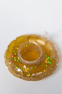 POOL PARTY Držák na nápoje zlatý donut