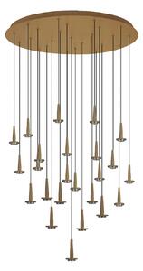Mantra 8937 Andromeda, zlaté závěsné svítidlo LED 24x5W 3000K bez stínidel, průměr 75cm