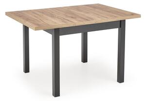 Jídelní stůl Tiago - čtverec, dub kraft / černá