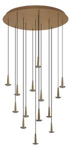Mantra 8935 Andromeda, zlaté závěsné svítidlo LED 14x5W 3000K bez stínidel, průměr 60cm