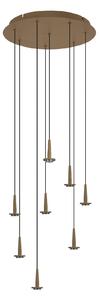 Mantra 8933 Andromeda, zlaté závěsné svítidlo LED 8x5W 3000K bez stínidel, průměr 40cm