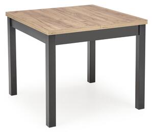 Jídelní stůl Tiago - čtverec, dub kraft / černá