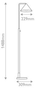 Alora Mood ALM-REMYCK-FL-GD - Stojací lampa REMYCK 1xE27/60W/230V zlatá