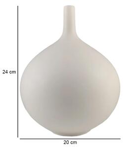Keramická váza 24 cm bílá