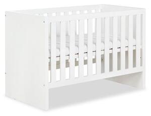 KLUPS Dětská postel AMELIE bílá, 120x60cm + bariéra