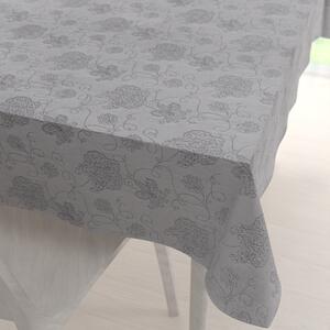 Biante Teflonový obdélníkový ubrus TF-083 Květované ornamenty na šedém 50x100 cm