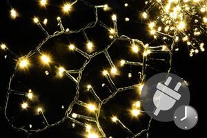 Nexos 47227 Vánoční LED osvětlení 500 diod - bohatý řetěz - teple bílá 10 m