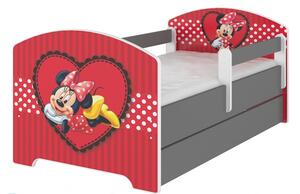 BabyBoo Dětská postel Disney s šuplíkem - Minnie Srdíčko