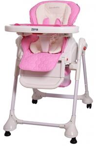 Coto Baby Jídelní židlička a houpačka 2v1 Zefir 2019 - růžova