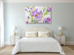 Obraz malované květiny léta