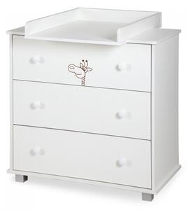Klups Komoda s přebalovacím pultem Safari Žirafa
