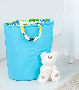 Mamo Tato Box na hračky - oboustranný, modrá / zelený slon