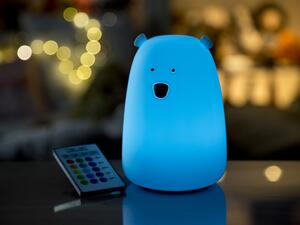 Rabbit & Friends Dotyková lampička medvídek s ovládáním barva: Modrá