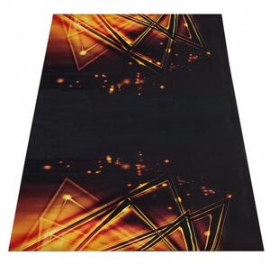 Černý koberec s výrazným vzorem Šířka: 60 cm | Délka: 100 cm