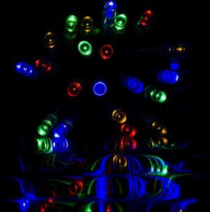 VOLTRONIC® 59577 Vánoční LED osvětlení 10 m - barevné 100 LED + ovladač BATERIE