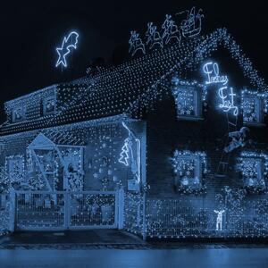 VOLTRONIC® 59753 Vánoční LED osvětlení 5 m - studená bílá 50 LED + ovladač