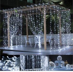 VOLTRONIC® 59571 Vánoční osvětlení - světelný závěs - 3x3 m studená bílá 300 LED