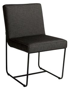Stern Jídelní židle Mia, Stern, 48x60x83 cm, rám lakovaná nerezová ocel black matt, polstrování venkovní látka barva silk black, rychleschnoucí výplň