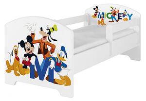 BabyBoo Dětská postel Disney - Mickey s kamarády - bílá, 160 x 80 cm