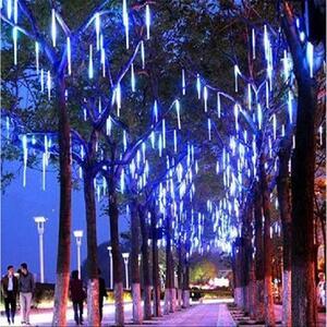 VOLTRONIC® 59797 Vánoční LED osvětlení - padající sníh - 240 LED modrá